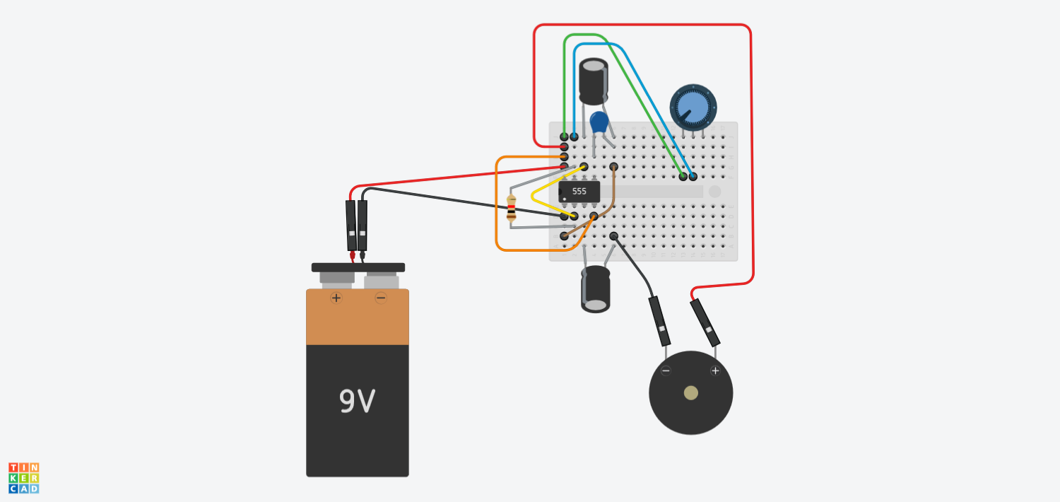 555 square-wave oscillator schematic