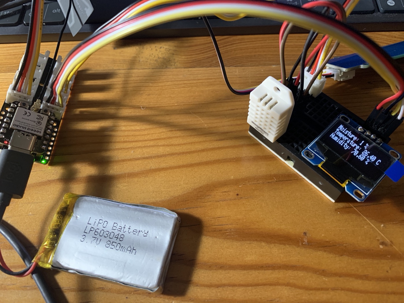The basic WiFi sensor node — ESP32 + DHT22