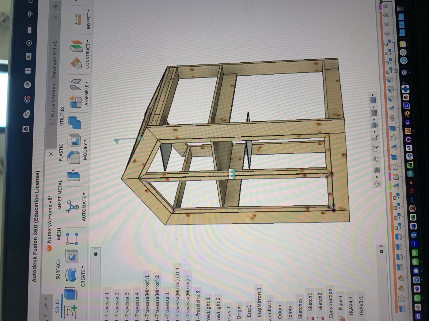 Nursery greenhouse 3D model in Fusion
